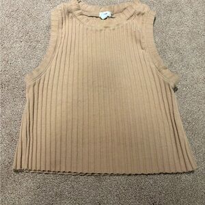 3 for $20 Aerie Tan Sleeveless Ribbed Top size small
